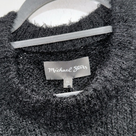 Michael Stars sweater black super soft mixed yarn wool‎ mohair cotton blend xs - Picture 3 of 5